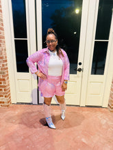 Load image into Gallery viewer, Veronica Fuchsia Top And Short Set