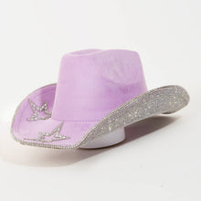 Load image into Gallery viewer, Rhinestone Stars Studded Cowboy Hat
