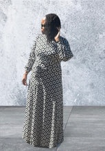 Load image into Gallery viewer, Olive Geometric Print Maxi
