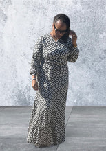 Load image into Gallery viewer, Olive Geometric Print Maxi
