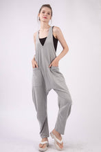 Load image into Gallery viewer, GRAY Casual Loose Fit Solid Knit Baggy Jumpsuit
